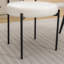 Ensemble de table à manger trois pièces avec chaises confortables et table ronde, idéal pour les réunions de famille et les espaces de salle à manger modernes-821677914