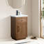 Meuble-lavabo sur pied à simple cuve en céramique 20 po Avignon-114248503