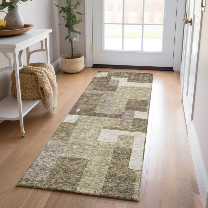 Tapis intérieur / extérieur Neysa, Tapis de couloir 2 pi 3 po x 7 pi 6 po