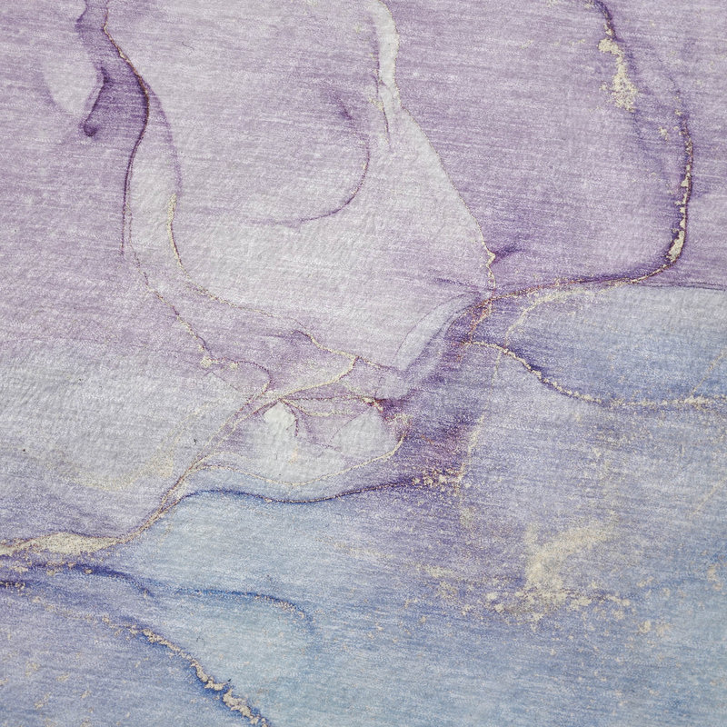 Addison Machine Washable Sherpa Throw Blanket, Purple Abstract 5
