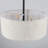 Cruce 8 - Light 21.65'' Drum Chandelier With Off-white Linen Fabric Shade, Dining Room Light Fixtures Over-table, Modern Farmhouse Chandeliers For Bedroom Foyer Living Room Entryway Kitchen, Drum-pendant-light-1814019283-1814309262