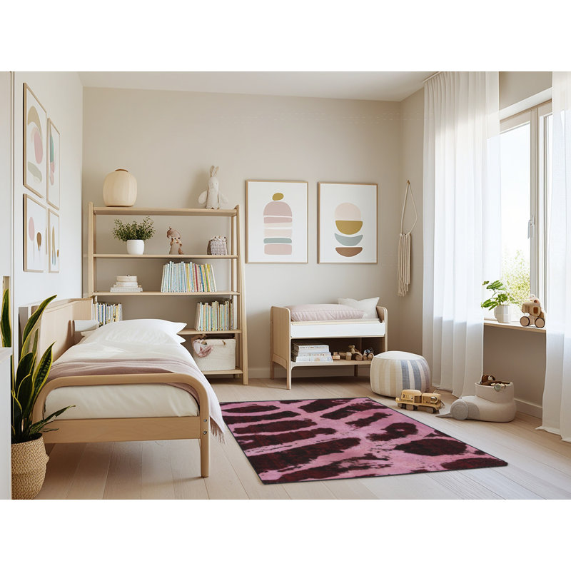 Abstract Indoor Rug, Rectangle 4' x 6'