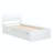 Modern Twin Bed Frame With 2 Drawers High Gloss Headboard and Footboard,Platform Bed-1749103417