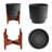 Ebern Modern Resin Pot Planter with Wooden Stand-1843114442-1839056885