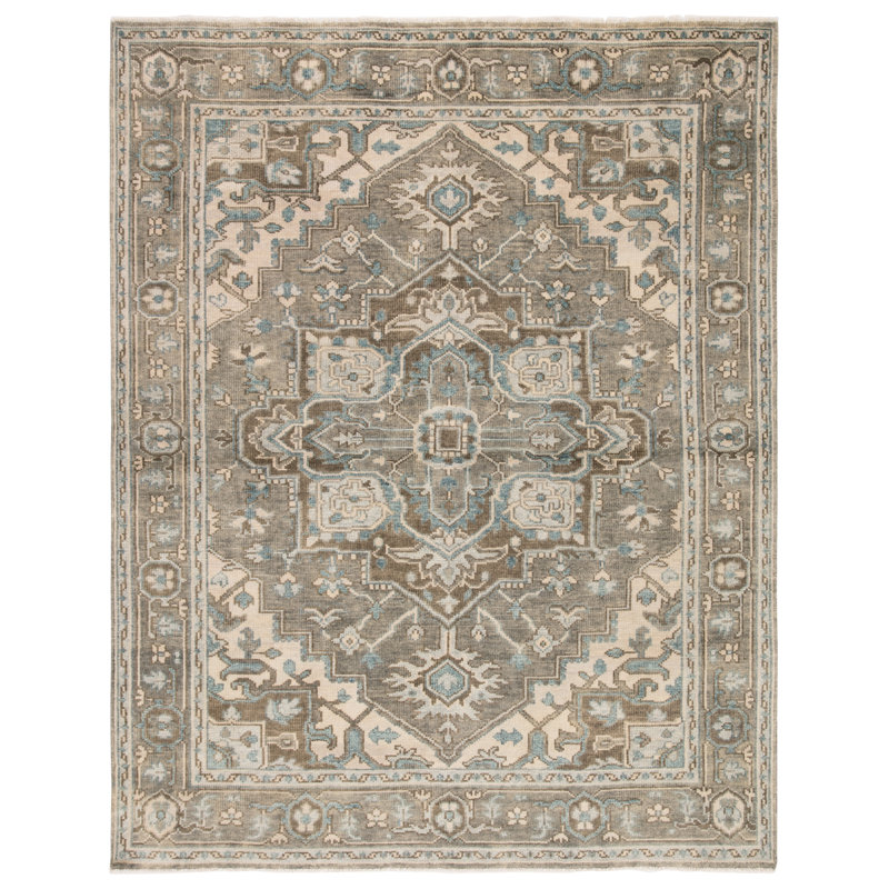 Winter Hand Knotted Wool Oriental Area Rug, Runner 3' x 12'