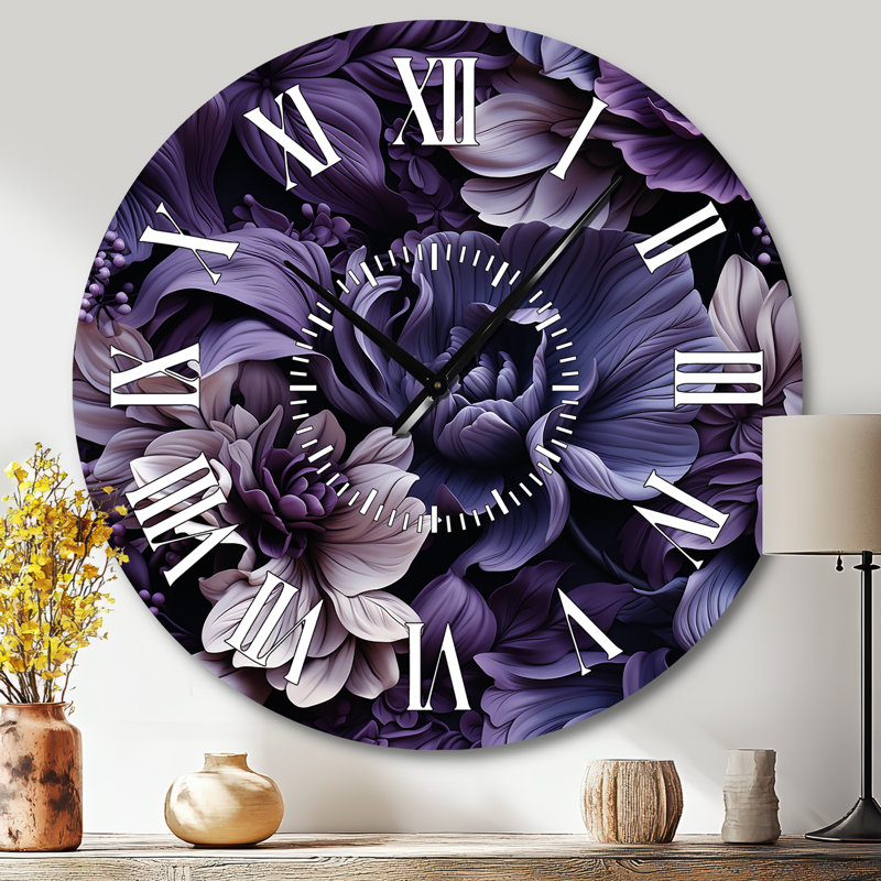 Horloge murale Shadowed Elegance Moody, Grand