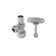 5/8" x 3/8" Quarter Turn Angle Valve with Loose Key