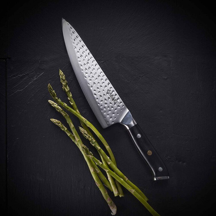 Japanese Santoku Knife Kitchen Chef Slicing Meat Forged AUS10 Steel Wood  Handle