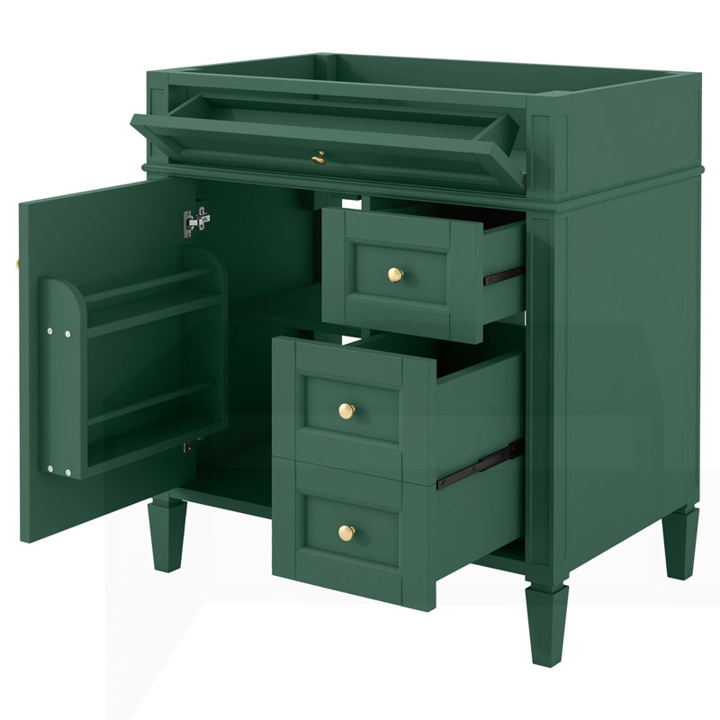 Meuble-lavabo de 30 po sans lavabo supérieur, Vert
