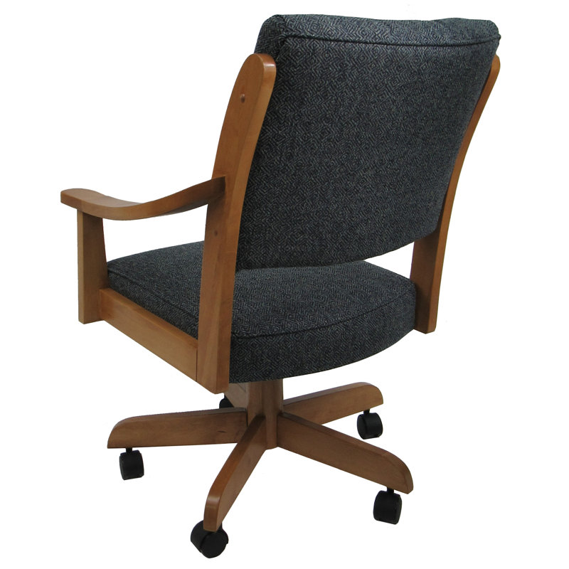 Chaise pivotante en bois Miriam, Indigo de Cocomo, Marron foncé