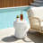 Portable Patio Tables, Magnesium Oxide Modern Rustic Accent For Patio