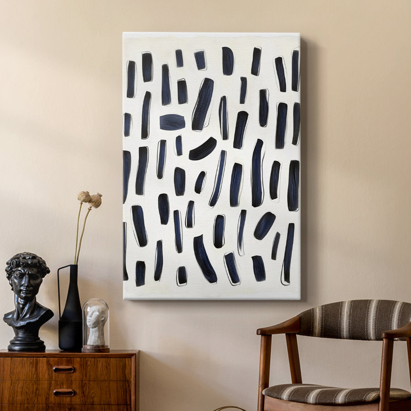 Série ABSTRACT DL XXVI - Toile tendue avec châssis Premium - Prêt à être accroché, H 48 po x l 32 po