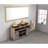 Large Bathroom Led Mirror - 96in. W X 48in. H, Fog, Gold, Aluminium, High Lumen Dimmable Wall Mounted Dimming-751726775-751726768