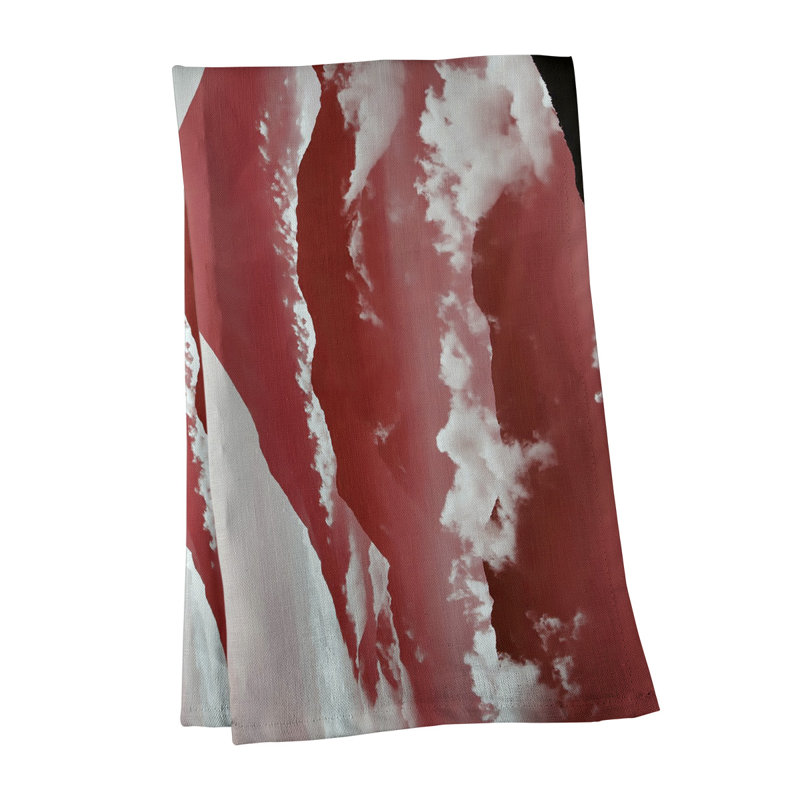 Tea Towel Kitchen Towel, Cotton Twill, Red