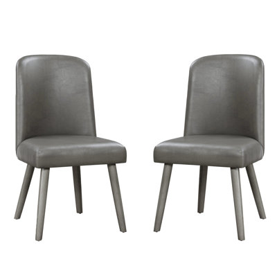 Chaises d'appoint en tissu d'ameublement Grey Grey