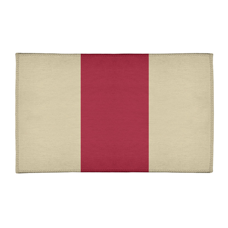 Chenille Striped Indoor Rug, Rectangle 4' x 6'