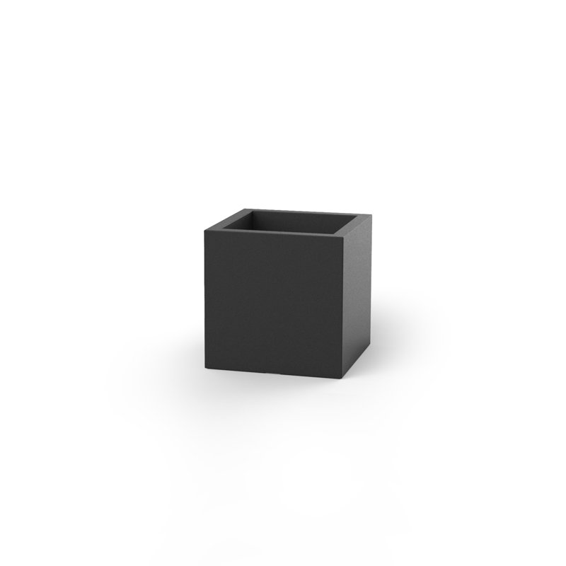 Pot de fleurs en résine Nano, H 5,5 po x l 5,5 po x P 5,5 po, Anthracite