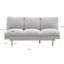 3 Seater Fabric Sofa Bed-954770938
