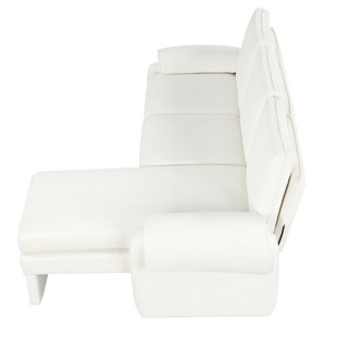 94.1" Convertible Futon Sofa Bed Futon Sofa Couch With An Adjustable Backrest, A Reversible Chaise Lounge And Two Removable Armrest Pillows For Living Room