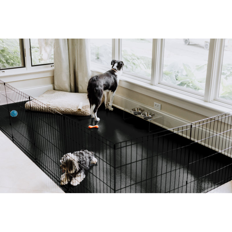 Tapis protecteur de sol en céramique, L 10 pi x l 24 pi x H 75 mm, Noir minuit