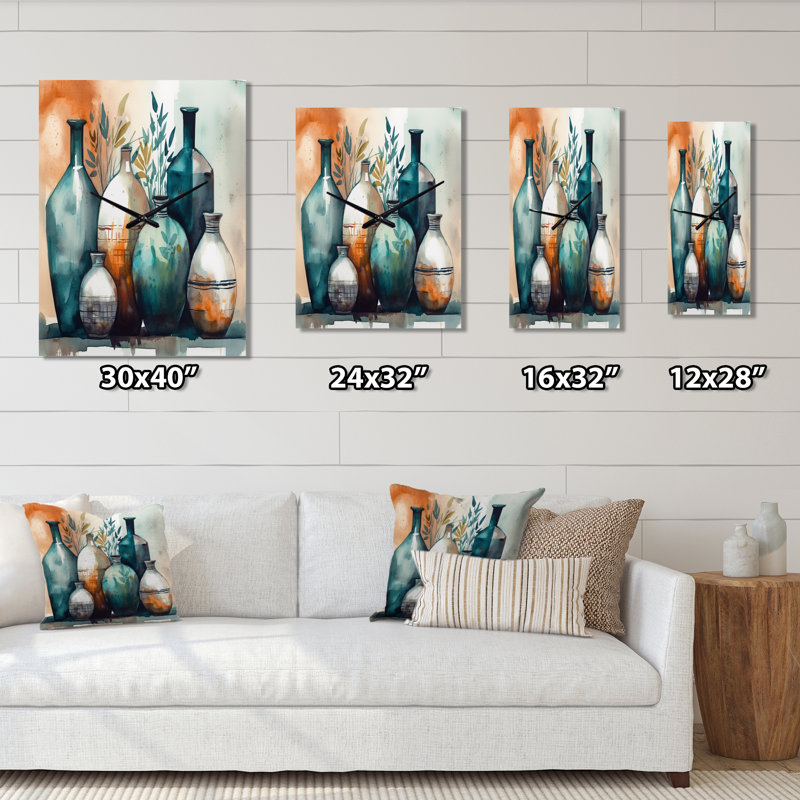 Irmentraud - Horloge murale Boho, H 28 po x l 12 po x P 1 po
