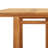 Tulula Square Acacia Outdoor Bistro Table , 29.5'' in. W 29.5'' in. D