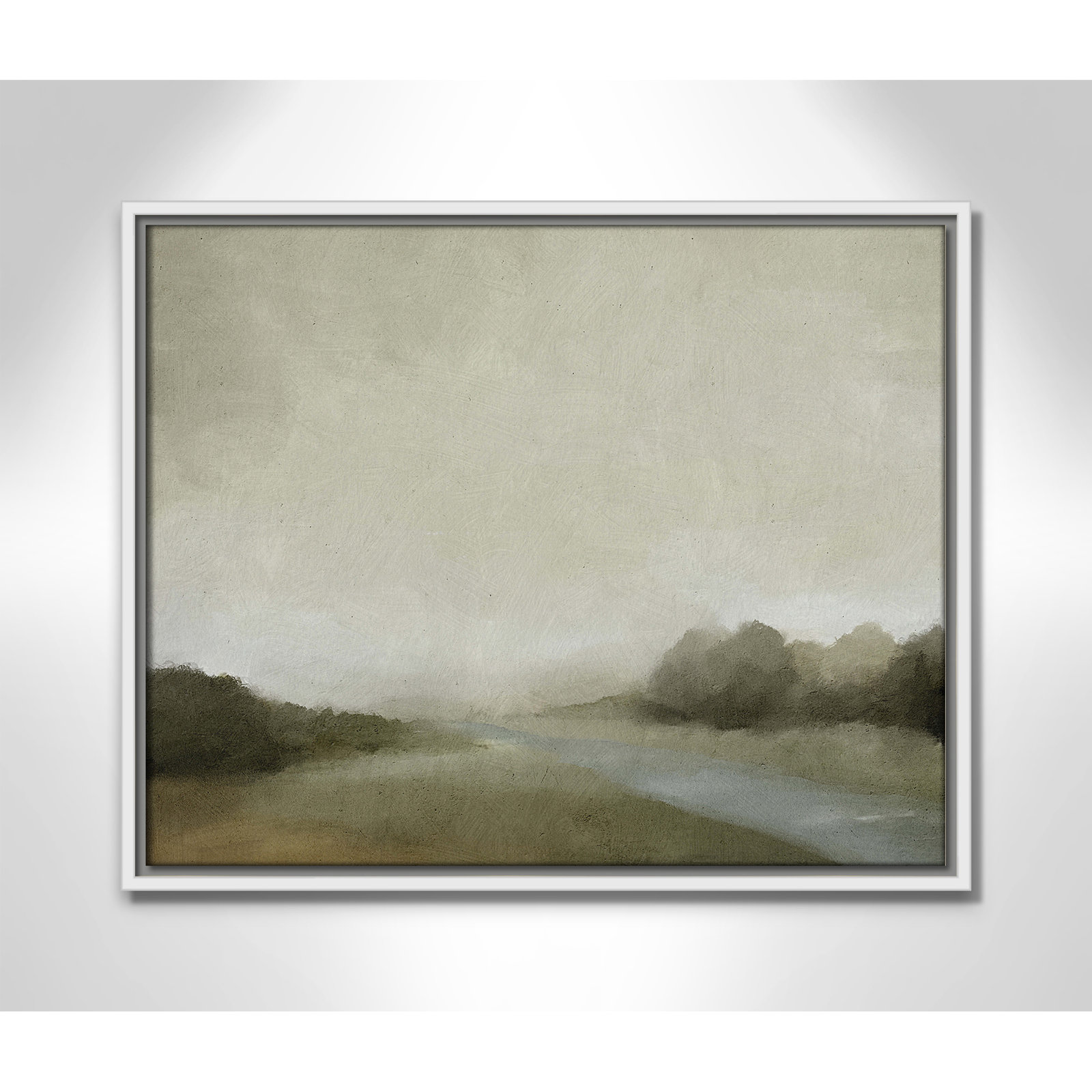 Vanora - Floater Frame Canvas, 17.5" H x 21.5" W, White