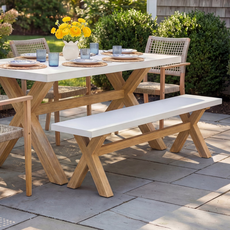 Fleur Eucalyptus Outdoor Picnic Bench