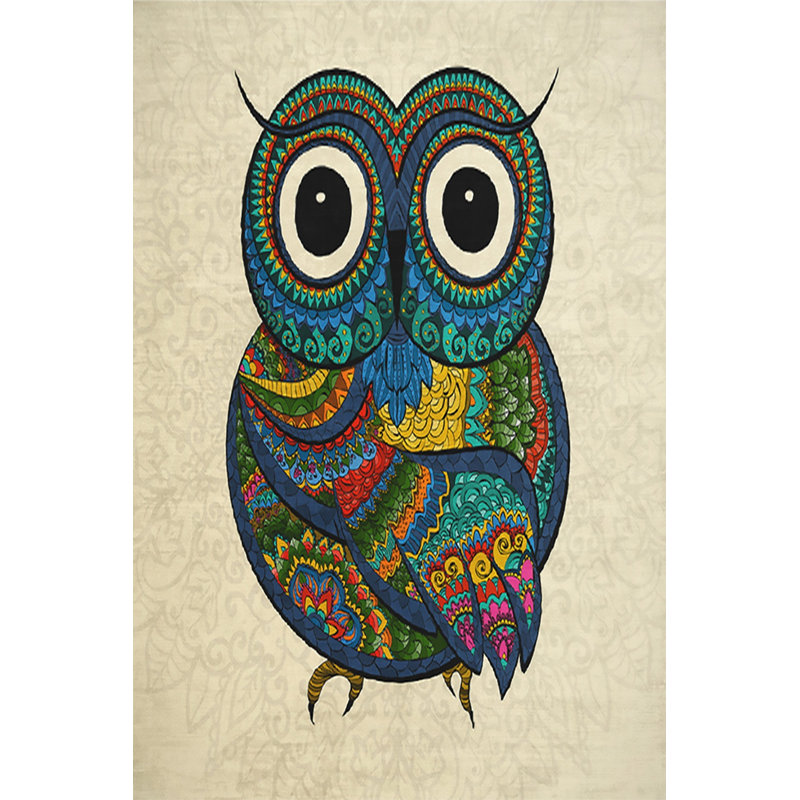 Premium Woven Carpet, 5.2 x 7.5 ft, 100% Polyester, Antibacterial, Non-Slip Underside, 0.3 in Pile Height | Machine Washable, 3D Digital Print | Perfect for Living Room, Bedroom & Office Décor
