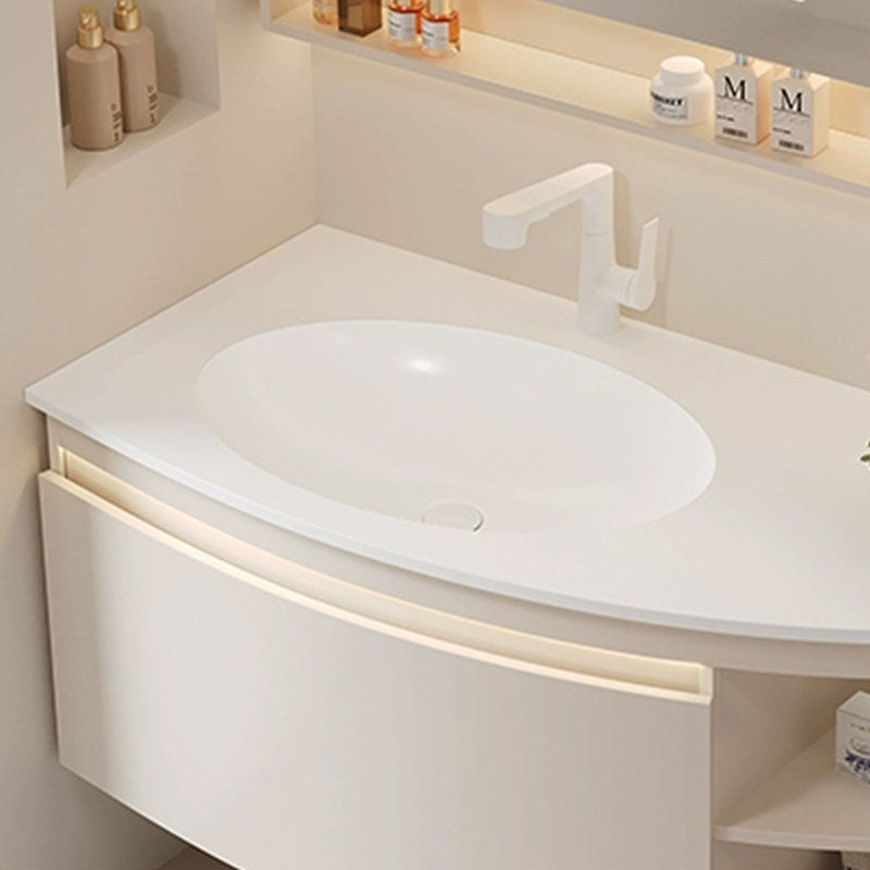 Nordic minimalist bathroom cabinet, 19.69" H x 47.24" W x 19.69" D