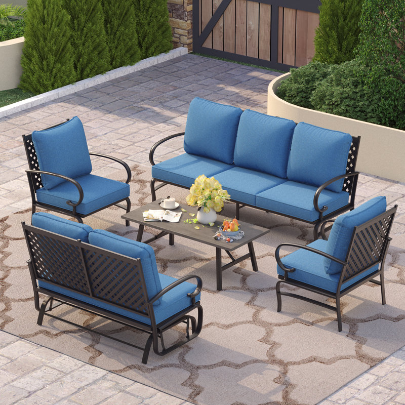 Outdoor Conversation Set, Navy