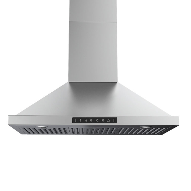 36"600 CFM Ducted Wall Mount Range Hood With Intelligent Gesture Sensing and LED Lights