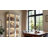 69.3"H Wood China Cabinet With Glass Doors & LED Lighting