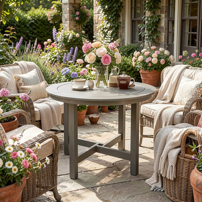 All-Weather HDPE Outdoor Dining Table
