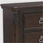 Table de chevet 2 tiroirs en acajou