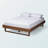 Winchester Full Platform Bed Frame in Mid-Century Modern Walnut, 14.62'' H X 56.87'' W X 77.16'' L-549681661-549681660