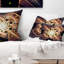 Coussin lombaire en fleur symétrique floral