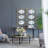 3 Mirror Piece Wall Mirror In Gold Rectangular Frame, Home Wall Decor