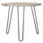 Solid Wood Top Metal Base Dining Table-840772853