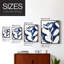 Bleu Eucalyptus II, reproduction encadrée - bois massif-1003155976-1003155981