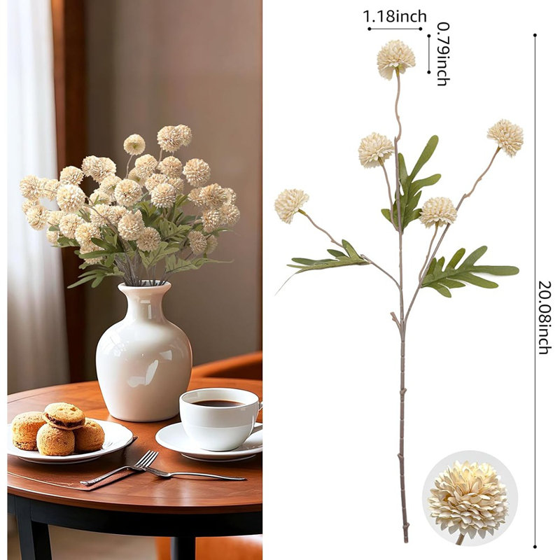 Fleurs artificielles, pompon, fausses petites fleurs, fa ...