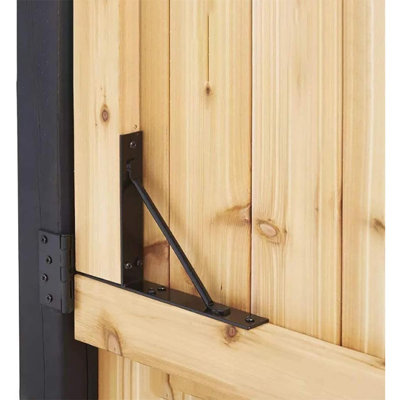 Ensemble de barrière robuste en bois sans affaissement