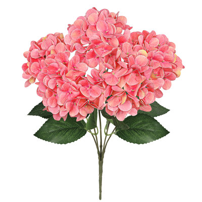 Bouquet de tiges de fleurs d'hortensia artificielle Natural Touch