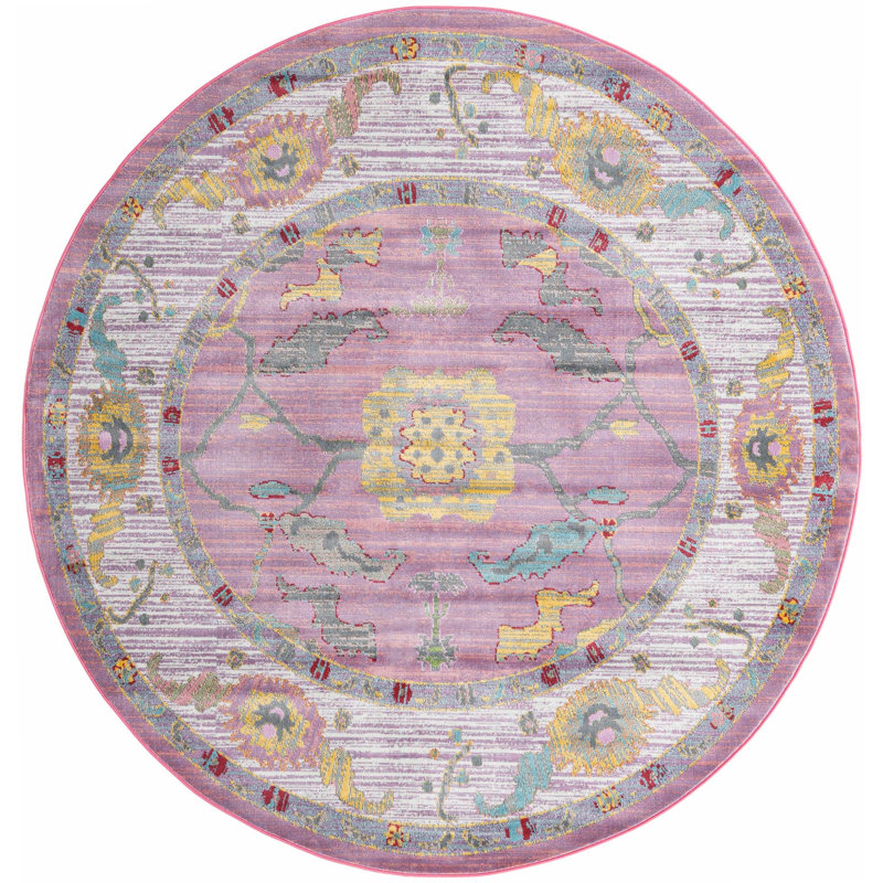 Haefner Oriental Indoor Rug, Round 8'2"