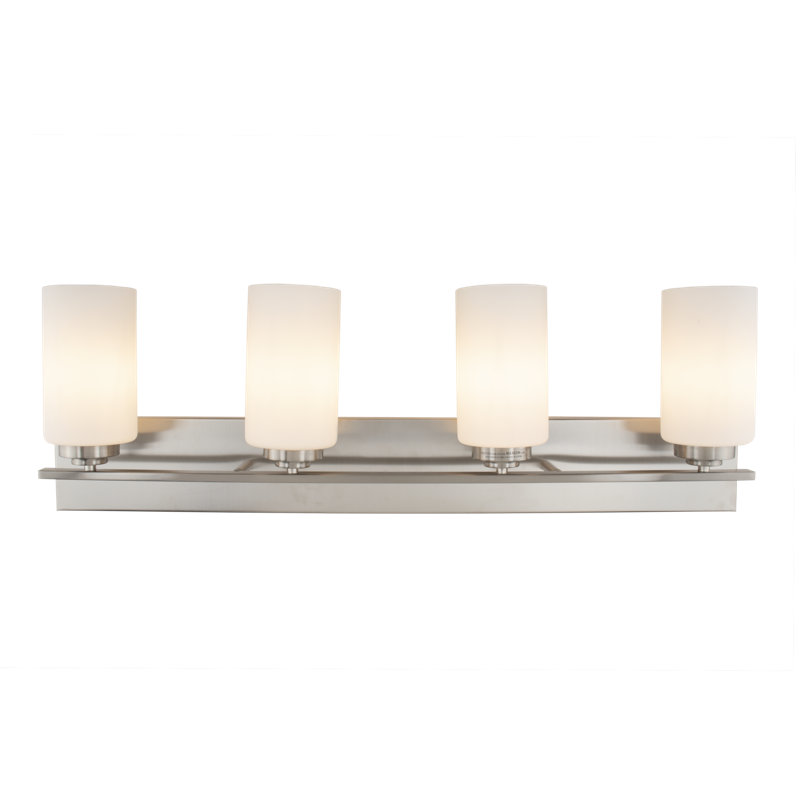 Éclairage pour meuble-lavabo 4 lumières Milam, Nickel brossé