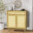 Storage Cabinet With Rattan Doors, Sideboard Buffet Cabinet Bathroom Cabinet With Large Drawer, Freestanding Storage Cabinet Organizer With 2 Doors And 1 Drawer-717585886