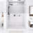 56-60" X 76" H Frameless Single Sliding Shower Door, 5/16" (8Mm) Clear Tempered Glass, Premium Stainless Steel Hardware,Brushed Nickel-123984588