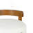 Elise Indoor Wooden Low Back Barstool, Walnut Finished And White Upholstery, Set Of 2-115145789