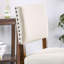 Chaise parsons rembourrée en lin Sherise