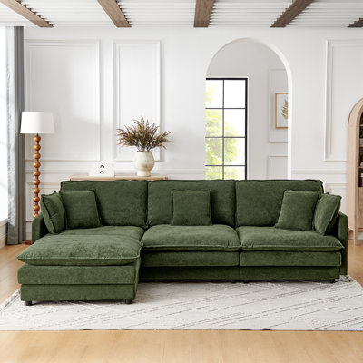 Canapé modulaire en L avec repose-pieds Modern Home Living